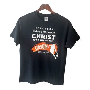 Gildan Heavy Cotton Christian Basketball T Shirt Size M Men